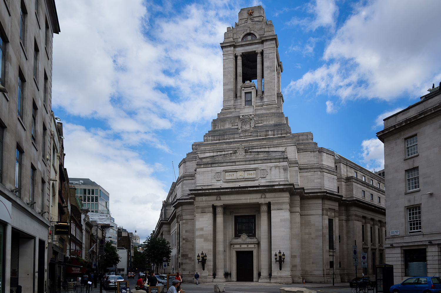 Freemasons Hall, London. Attribution - Bjørn Erik Pedersen, CC BY-SA 4.0 <https://creativecommons.org/licenses/by-sa/4.0>, via Wikimedia Commons